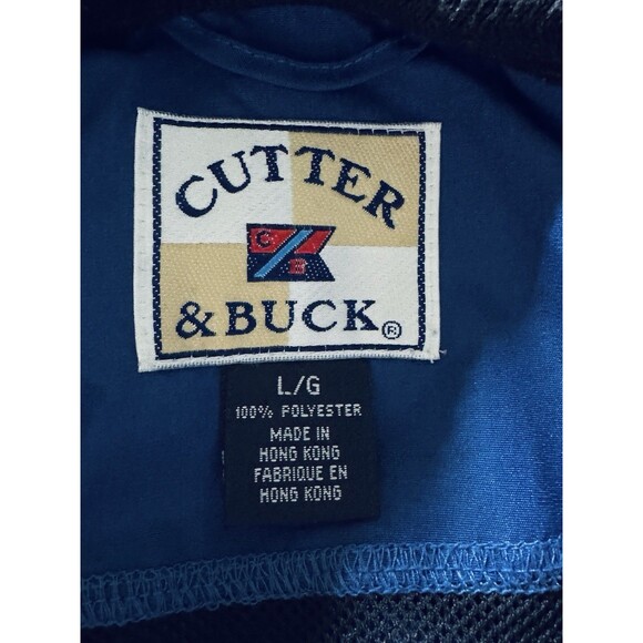 Vintage Cutter & Buck Men's Large 1/4 Zip Windbreaker Clima Guard Hong Kong - Picture 5 of 9